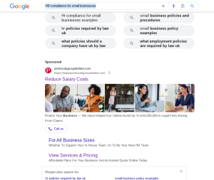 Google strategic ad positioning